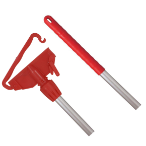 JanSan Kentucky Aluminium Handle & Plastic,Fitting 54" 137cm Red