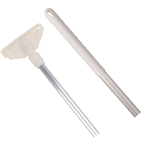 JanSan Kentucky Aluminium Handle & Plastic,Fitting 54" 137cm White