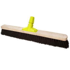 JanSan Premium Wooden Broom Head Stiff,Bassine 24"