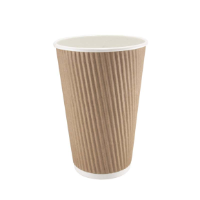 JanSan Kraft Paper Ripple Cup 12oz 340ml