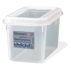 JanSan Rectangular Polypropylene Container,& Lids 4 Litre