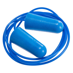 JanSan Foam Ear Plugs Corded Metal,Detectable Blue