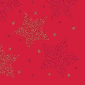 Napkin, 40cm, 3 ply, 4 Fold, Merry & Bright Red