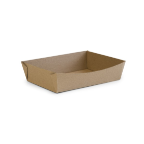 Food Tray, Kraft Microflute, 8 x 6"