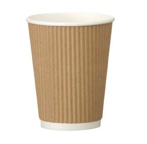 Hot Cup, 4oz, Ripple, Kraft