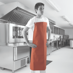 Apron, Rubber Bib, Red