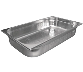 Gastro Container, Perforated Stainless Steel, 1/1, 65mm