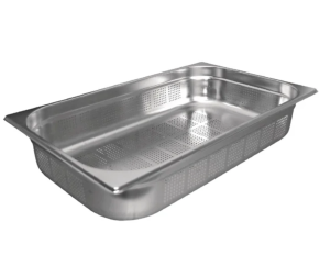 Gastronorm Pans, Stainless Steel 1/1 200mm Perforated
