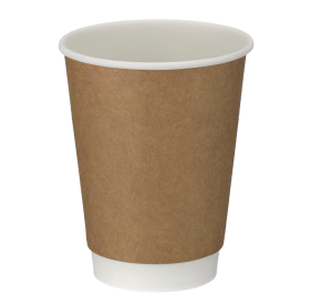 Hot Cup, 12oz, Double Wall, Kraft