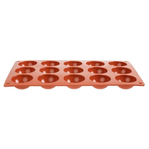 Silicone Mould, Half Sphere, 15 Cup
