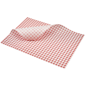Deli Wrap, Gingham, 35 x 25cm, Red